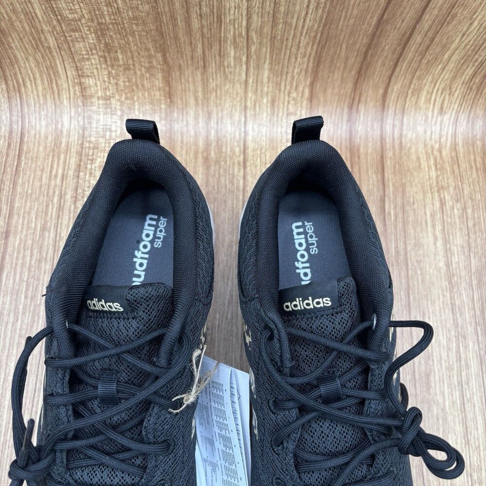 ADIDAS QT RACER 2.0 FY8247 Black/Hazy Beige/Gray Women’s Size 9.5 Running Shoe‎ - Picture 7 of 9